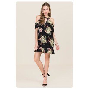 Size 3X‎ 22 24 FLORAL PRINT COLD SHOULDER SHIFT DRESS Summer Wedding PLUS SIZE